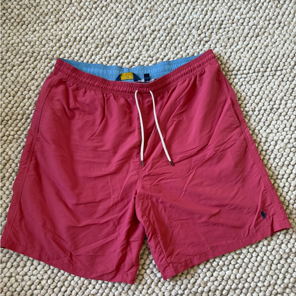 Polo by Ralph Lauren Men's Red Swim Shorts